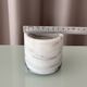 Vintage Carrara Marble Pot / Marble Pencil Holder / Toothbrush Holder / Des