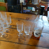 Set of 22 crystal glasses