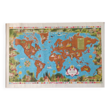 World map / Planisphere by Lucien Boucher