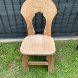 Rustic teak chairs