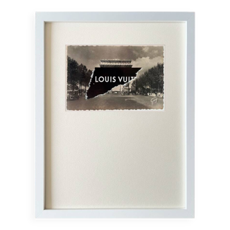 Louis - Collage sur carte postale