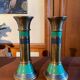 Vintage brass candle holders