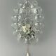 60s 70s wall lamp made of glass & metal bubble wall sconce space age design