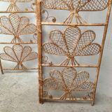 Vintage rattan screen