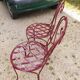 Paire de chaises metal de jardin