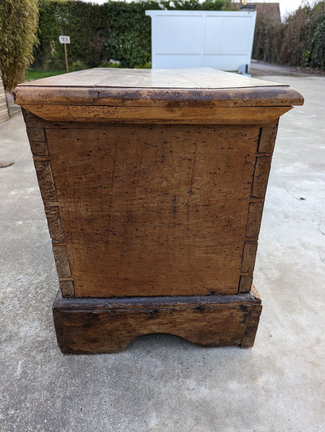 Rustic solid oak storage chest