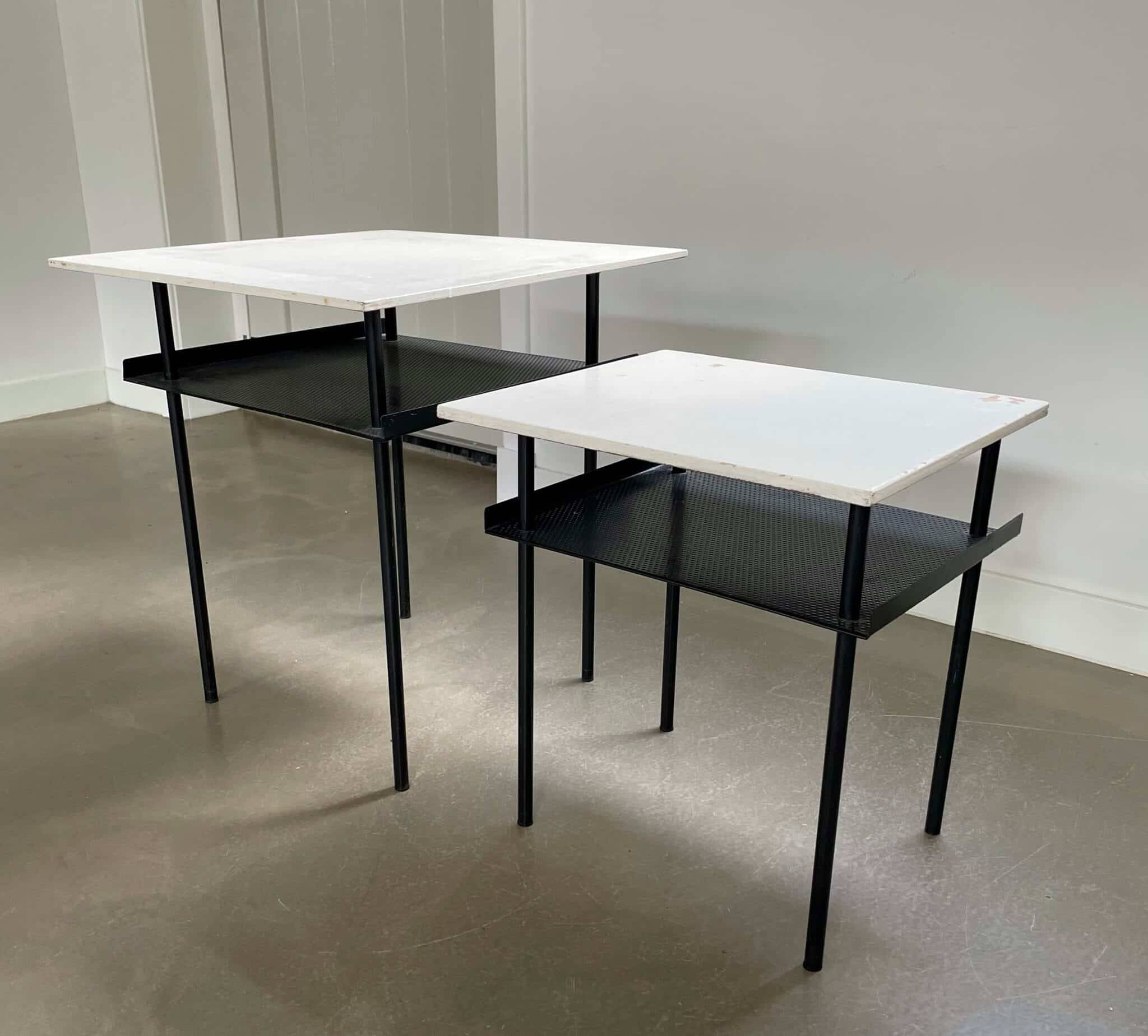 Set of mid-century modernist side tables, Wim Rietveld for Auping, 1950s