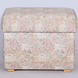 Art Deco Stool Made in Czechia, 1930s, Fully Restored, New Upholstery