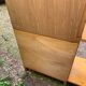 Bamboo cabinet woven and modular pine vintage 1960