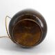 Art Deco modernist lamp in patinated brass, circa 1930.