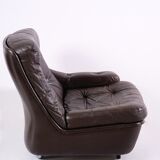 Modular leather sofa by michel cadestin for airborne