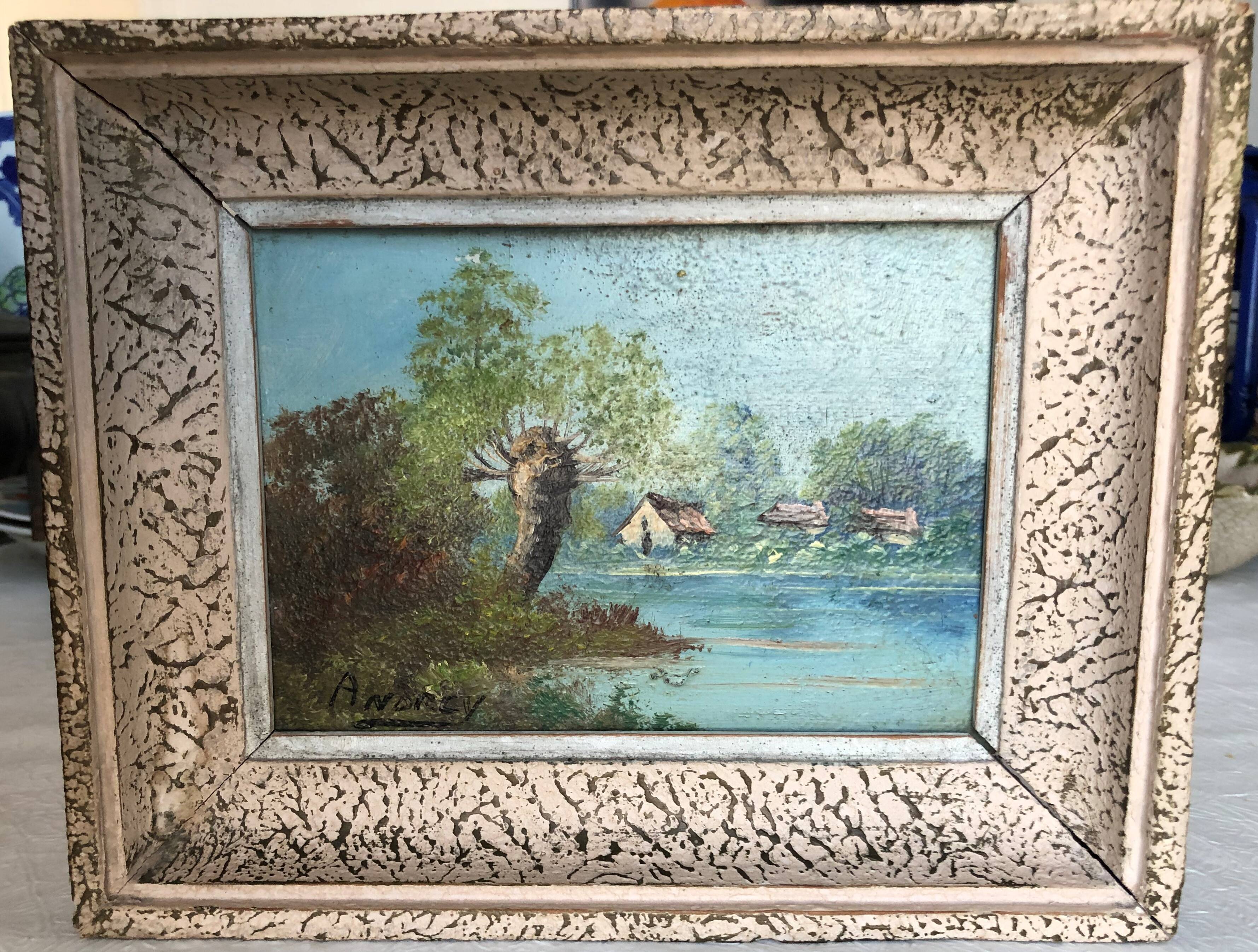 Oil on landscape panel