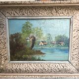 Oil on landscape panel