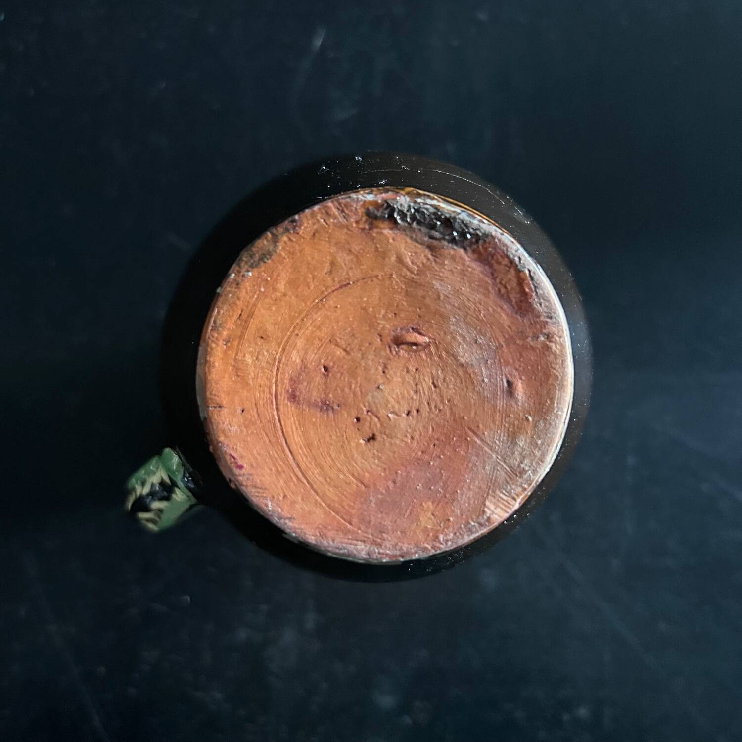 Petit pichet perlée brun et céladon