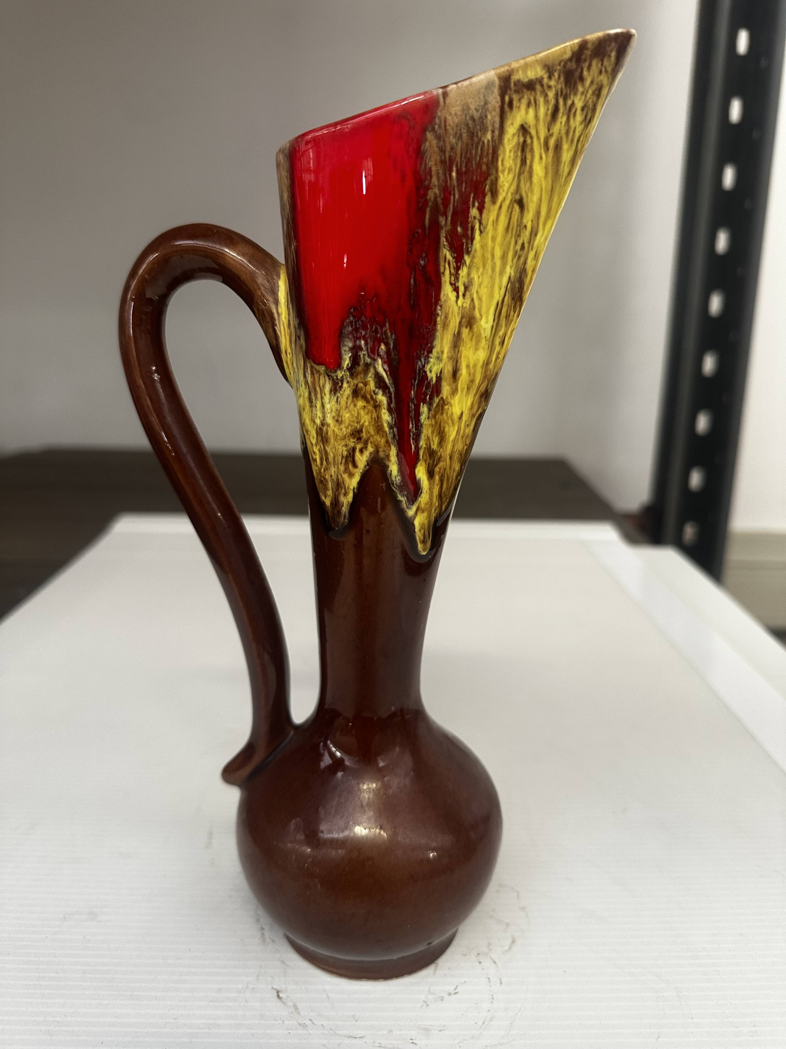 Pichet - Soliflore Vallauris céramique émaillée H 26 cm