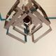 Chandelier chrome geometric shape