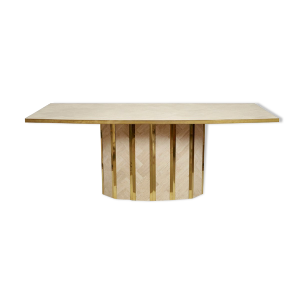 Table de repas en travertin 1970