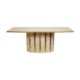 Table de repas en travertin 1970