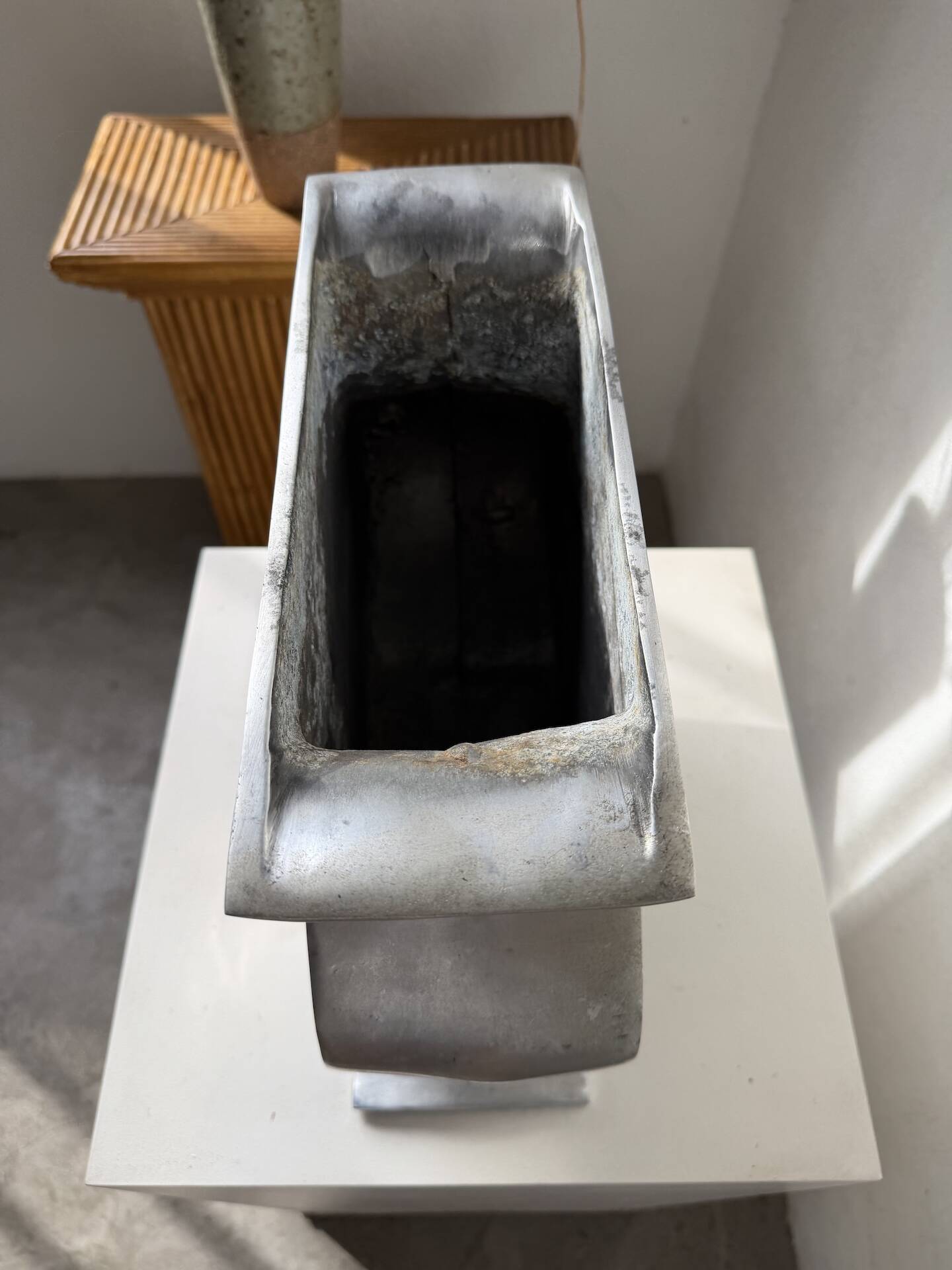 Vase fonte d’aluminium