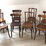 Set of 6 chairs bistro mismatched