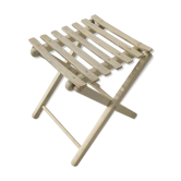 Tabouret pliant bois peint vintage