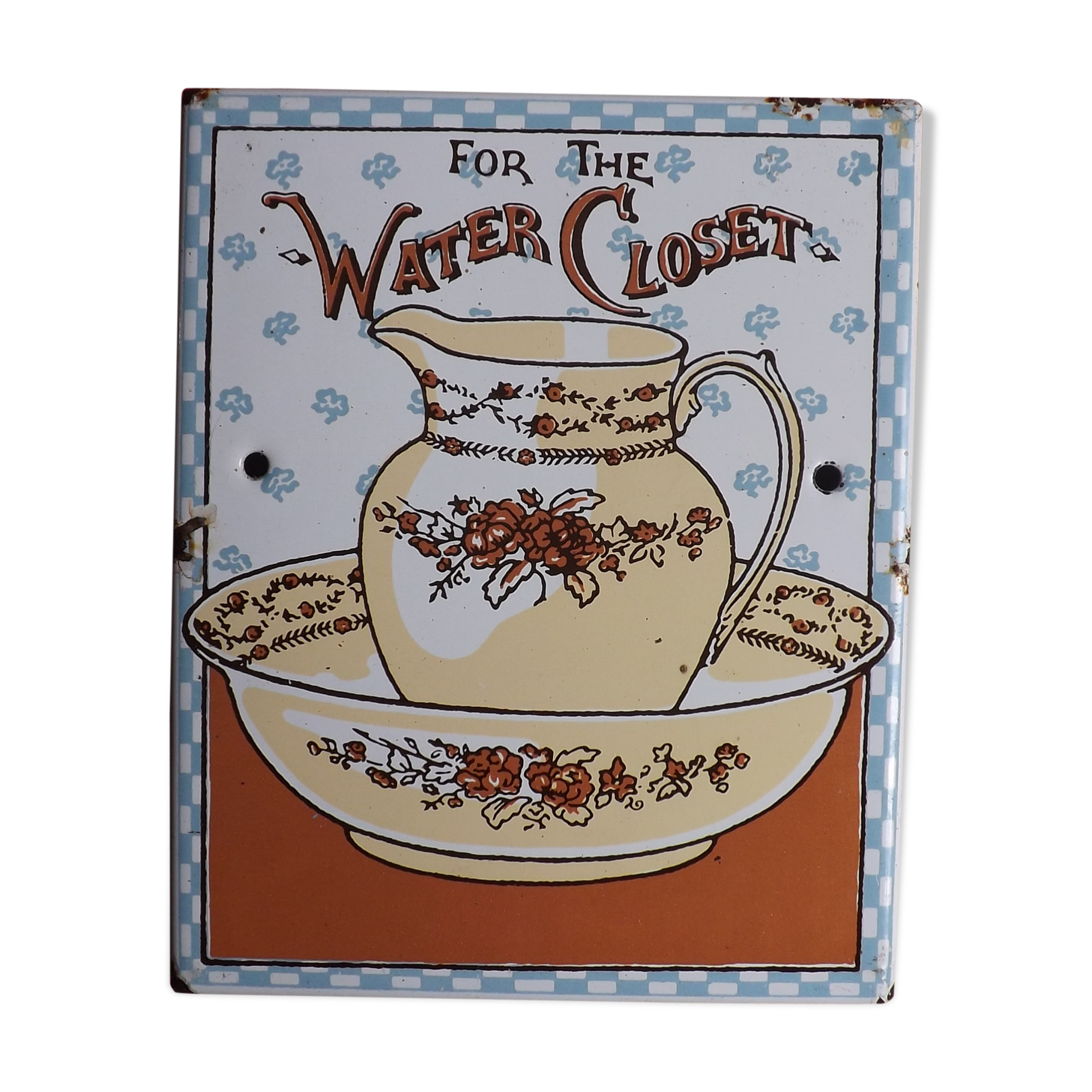 "Water Closet" plaque