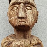 Ancient wooden ancestor statue of the Leti Islands, Indonesia