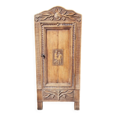 Small piece of furniture with 1 door, old oak jam cupboard