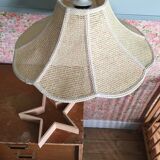 Rattan flower hanging lamp