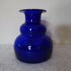 Cobalt blue blown glass vase