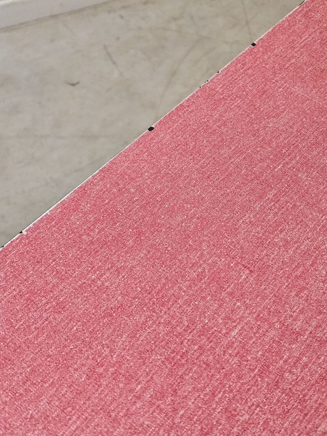 1960s pink Formica and metal refectory table
