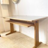 Casala grey desk – 1970s modernist design