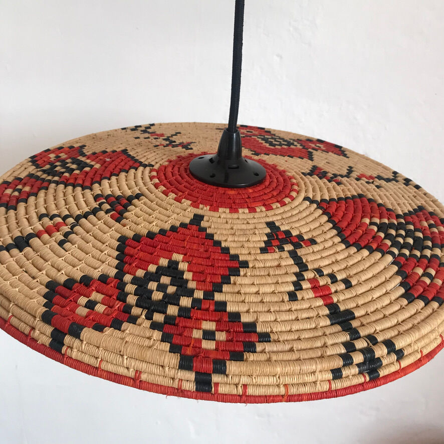 Suspension ethnic plateau chiné