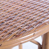 Vintage round coffee table Bohemian style