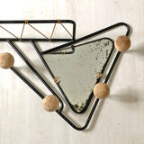 50's vintage wall coats holder