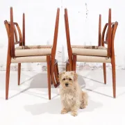 Set of 4 Niels Moller Model 83 rosewood dining chairs, Denmark, 1975