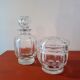 Ensemble de deux flacons ou pots en cristal Baccarat