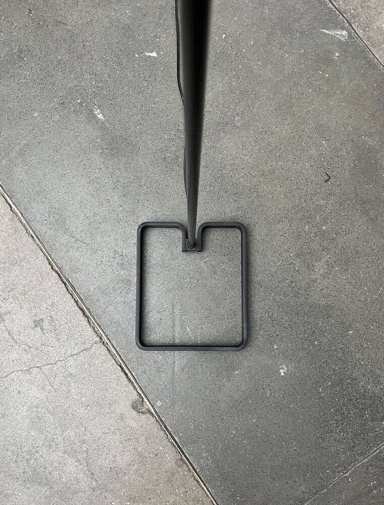 Modern minimalist Danish floor lamp from the mid-century, 1960s.