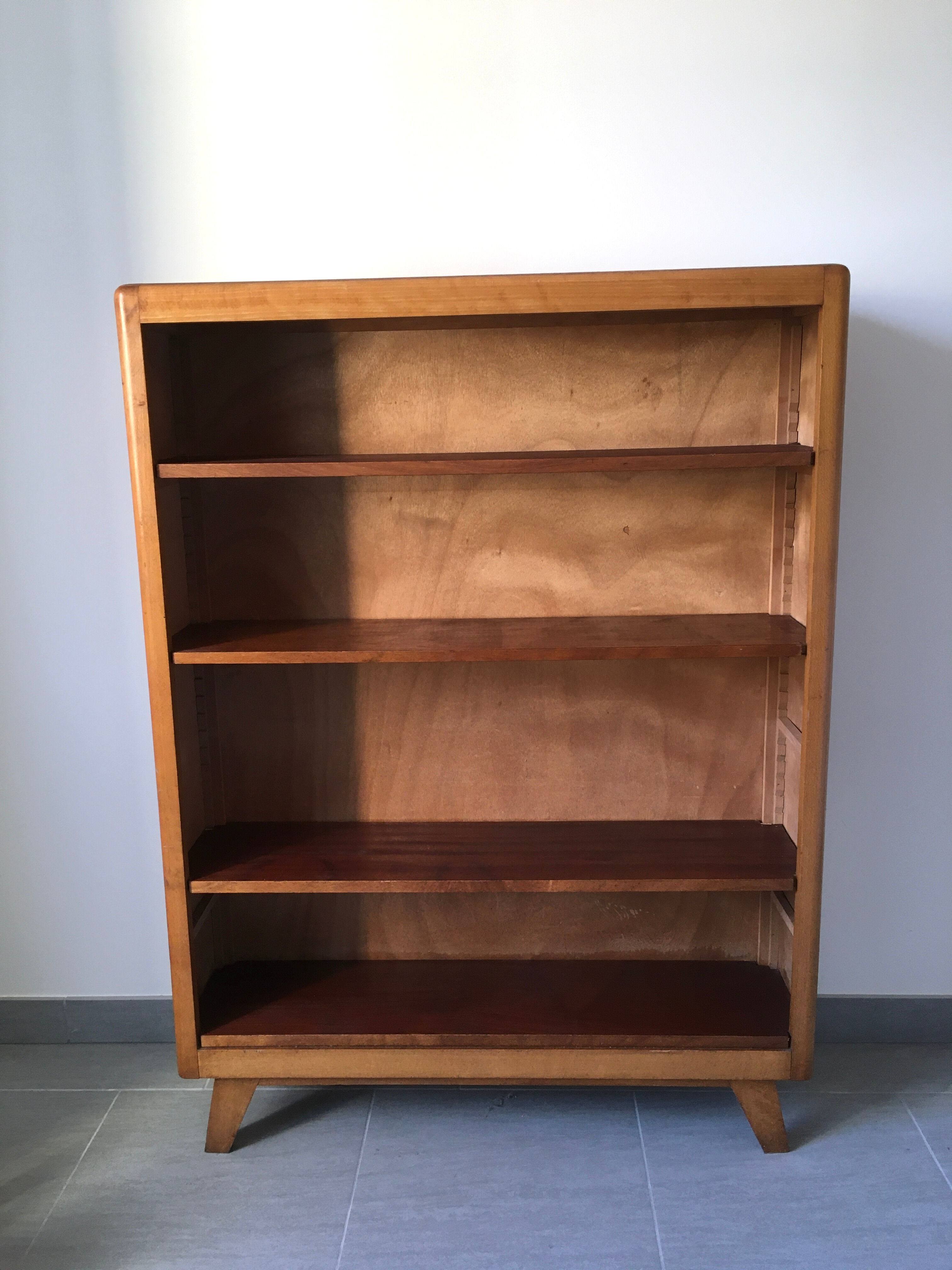 Small wooden library shelf