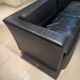 Black leather sofa by Sede – Design by Andrée Putman – 1990s