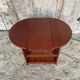 Antique Wooden Nightstand Side Table Folding Shelf Wine Magazine Rack