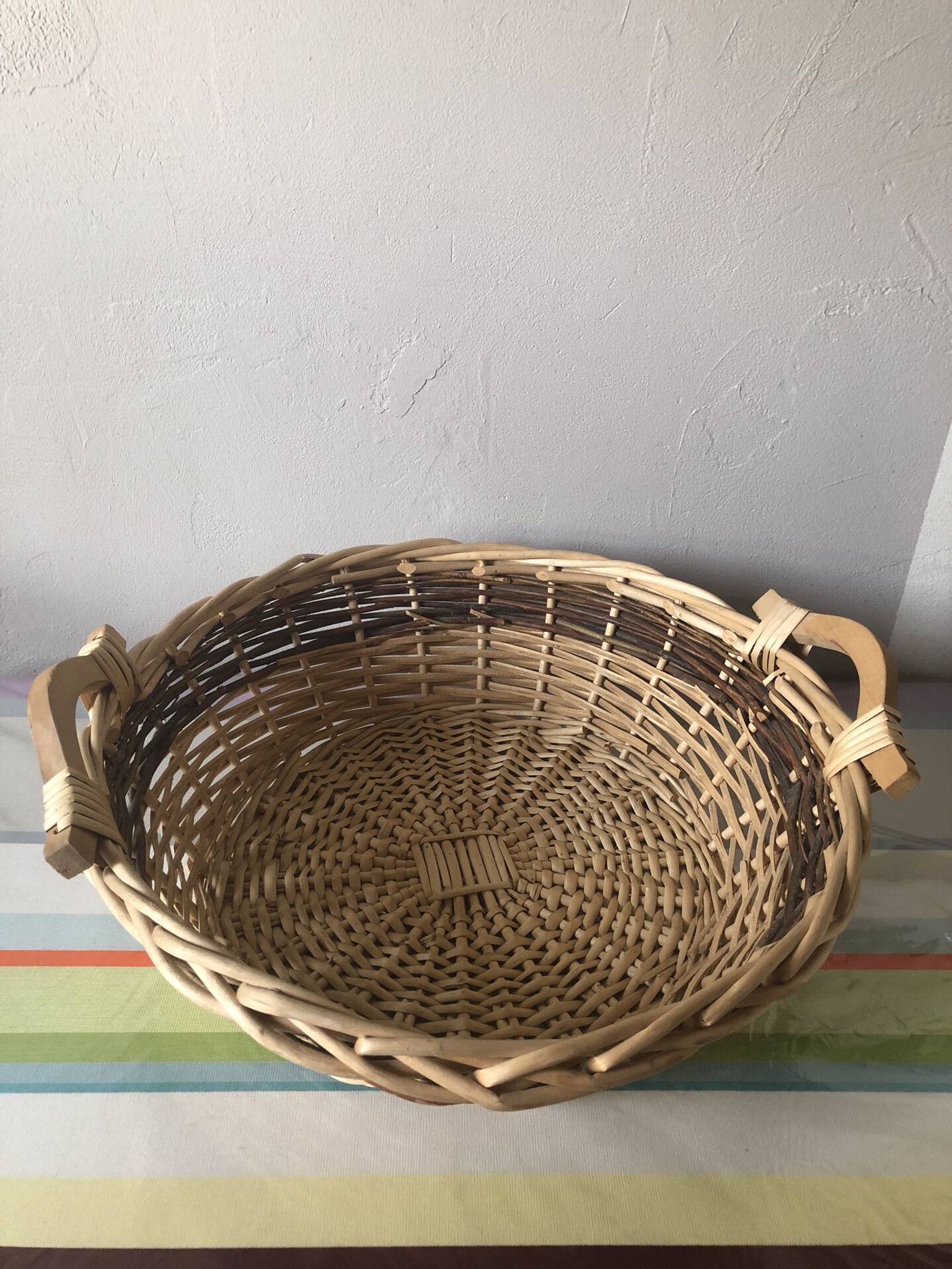 Vintage wicker basket