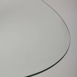 Oval glass table