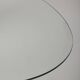 Table ovale en verre