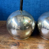 Pair of vintage Space Age pendant wall lights, "Eyeball" model, 1970s