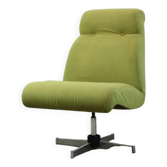 Fauteuil vintage pivotant modèle "Bombay" par Guy Bernard pour Meurop 1971