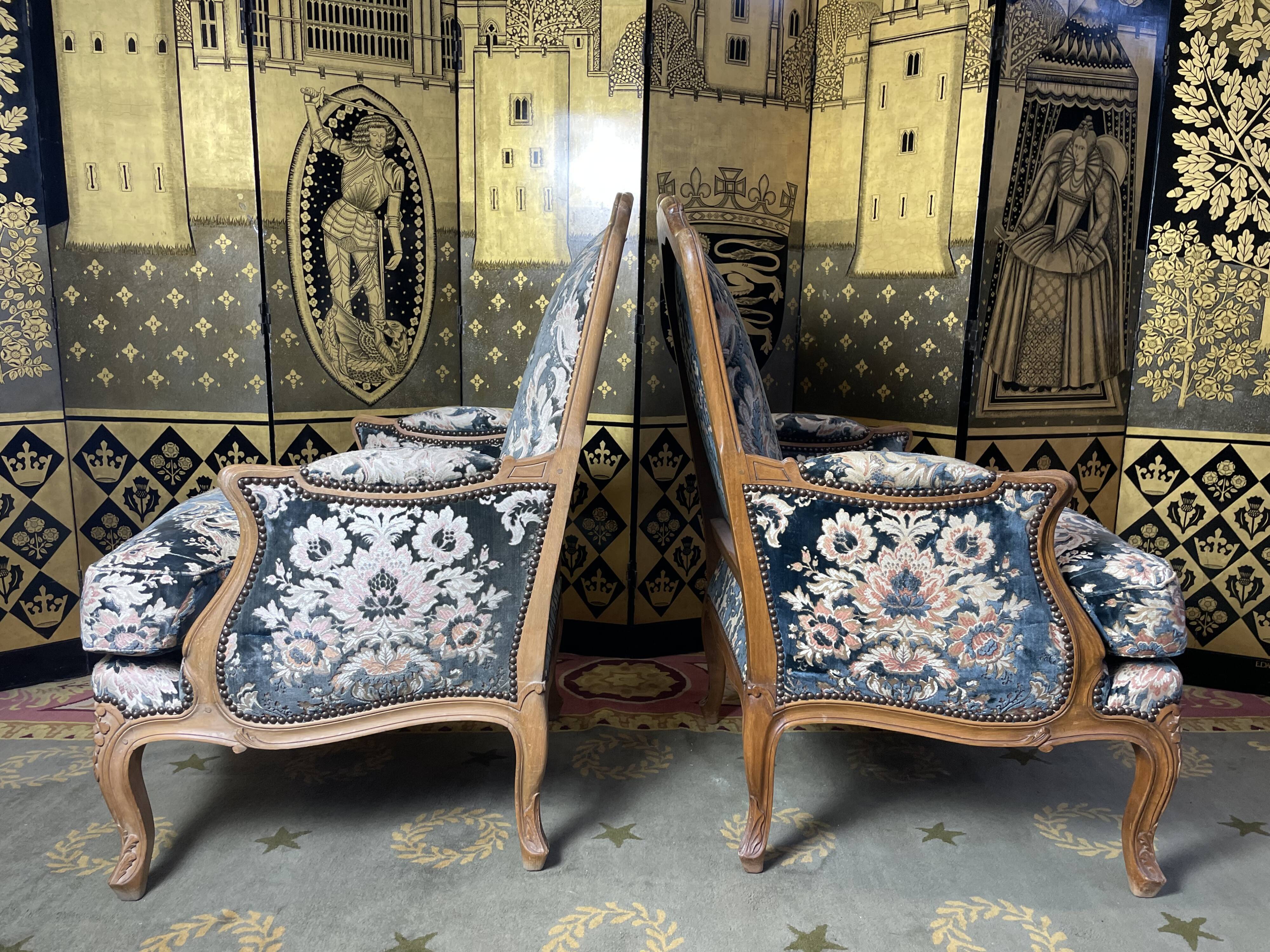 Pair of Louis XV style shepherdesses