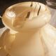 Vintage marbled Murano glass pendant light.
