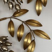 Pioggia D'Oro Wall Lamp in Gold Metal by Hans Kögl, Italy, 1970s