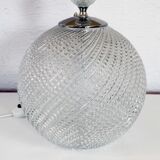 Glass table lamp